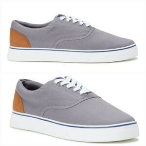 🔹️NWT Chaps Gray Chase Canvas Lace-up Sneakers Men's 9